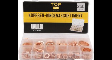 Koperen ringen assortiment 350-delig - TOPGEAR