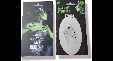 Halloween schmink-stencils
