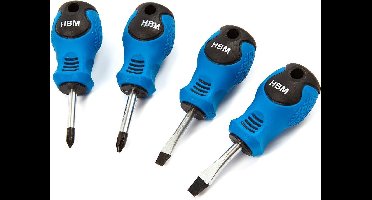 HBM 4 Delige Stubbie Schroevendraaier Set