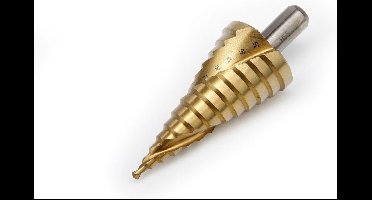 HBM 6 - 39 mm HSS - Tin Gecoate Trapgatboor / Stappenboor