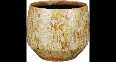 Mica Decorations Harris Bloempot - 25x25x22 cm - Keramiek - Taupe