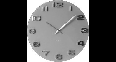 Karlsson Wandklok Vintage - Grijs rond glas - Ø35cm - Scandinavisch