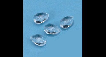 Facet Geslepen Kralen Transparant, 10x15mm, 5 stuks