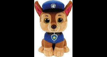TY - PAW Patrol Knuffel Chase - 15 cm - Pluche Speelgoed met Glitterogen - TY Original