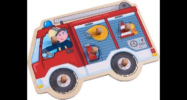 Haba Vormenpuzzel Brandweerauto Junior Hout 6 Stukjes