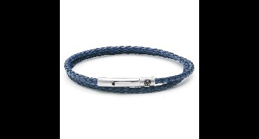 Lucleon - Heren - Leer Armband - Blauw