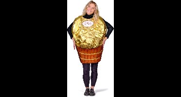Vegaoo - Goudkleurig snoepjeskostuum voor volwassen