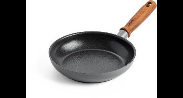 GreenPan Mayflower Pro koekenpan 20cm - grijs - houten handvat - PFAS-vrij