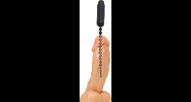 XR Brands AE728 - MS Dark Rod Beaded Silicone Sound Vibrating