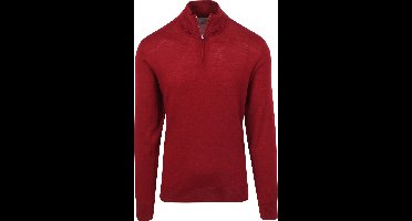 King Essentials The Michael Half Zip Pull Merino Rood - Maat XXL - Heren - Pullovers