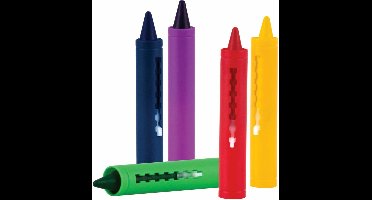 Nuby - Badspeelgoed - 5 Badkrijtjes - Blauw, Groen, Geel, Rood & Paars - 3j+