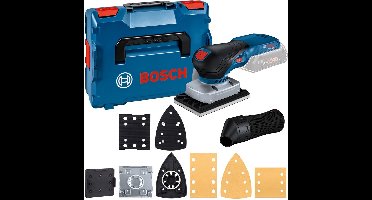 Bosch Professional GSS 18V-13 Accu - Vlakschuurmachine - Basic Body + Accessoires in L-BOXX - 06019L0101