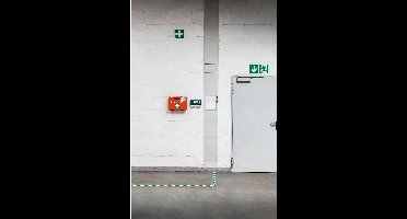 Vloermarkeringstape DURALINE 50mmx30m groen-wit