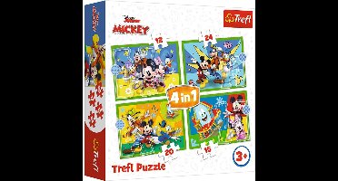 Trefl Trefl 4in1 - Onder de vrienden / Disney Mickey Mouse Funhous