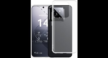 Just in Case hoesje geschikt voor Xiaomi 14 Hoesje Siliconen - Flexibele Case - Transparant