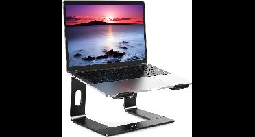 Ergonomische aluminium laptopstandaard - verstelbare computerstandaard voor 10-14 inch laptops - zwart Laptop Stand