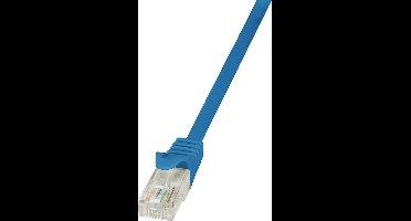 LogiLink CP1036U RJ45 Netwerkkabel, patchkabel CAT 5e U/UTP 1.00 m Blauw Snagless 1 stuk(s)