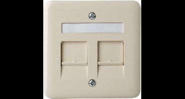 Peha centraalplaat voor modulair jack 2V creme