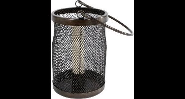 Gifts Amsterdam Windlicht Kaarshouder 13 X 9 Cm Metaal Zwart