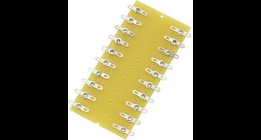 TRU COMPONENTS Soldeerlijst Dubbele rij Totaal aantal polen 20 Hardpapier (l x b x h) 82 x 38 x 1.6 mm 1 stuk(s)