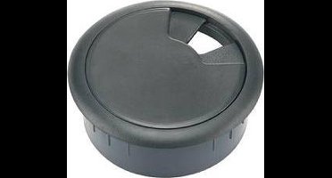 TRU COMPONENTS WP50BK Kabeldoorvoering Voor werkblad Montagegat: 50 mm ABS Zwart 1 stuk(s)