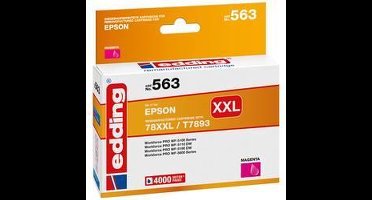 Edding Inktcartridge vervangt Epson 78XXL, T7893 Compatibel Magenta EDD-563 18-563