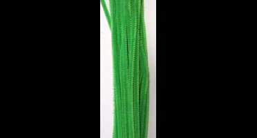 Chenille lichtgroen 6 milimeter x 30 centimeter 20st