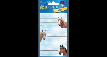 Avery Boeketiketten Z-design Paarden Junior 76 X 120 Mm Papier