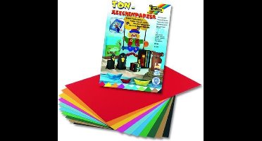 Tekenblok Folia A3, 10 vel - 130 gr. 10 assorti kleuren