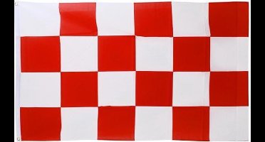 Vlag de luxe Brabant rood/wit 150x90cm