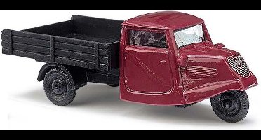 Busch 89103 H0 Vrachtwagen Tempo Bordeauxrode driewieler-bestelwagen