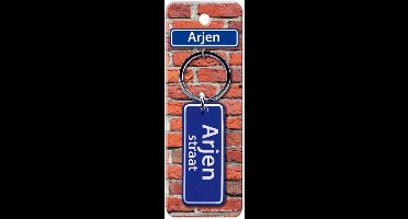 Paper Dreams Sleutelhanger Straatnaam Arjen 9 Cm Staal Blauw