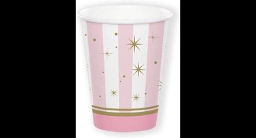 Witbaard Feestbeker Twinkle Toes Meisjes Karton 266 Ml 8 Stuks