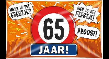 XXL Gevel vlag - 65 jaar