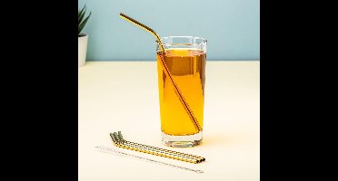 Fisura Metalen Rietjes (Set Van 4) - Goud