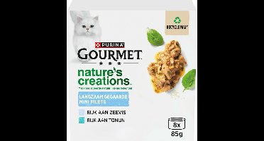 Gourmet Nature's Creations - Kattenvoer Natvoer - Zeevis - 48 x 85 g