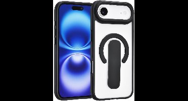 TUNIQ Anti-shock Back cover voor iPhone 17 Air - Ingebouwde Ringstand - Zwart