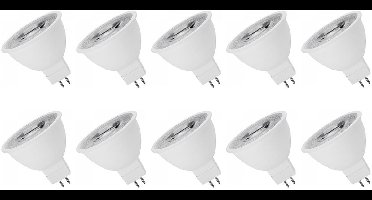 Spectrum LED Lamp GU5.3 12V 6W - 450 Lumen - 6000K Koud wit - Helder daglicht - Energiezuinig - 10 stuks
