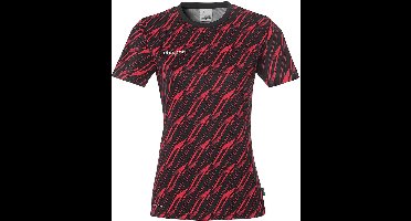 Uhlsport Damen Sportshirt Progressive 28 Shirt Kurzarm 1002268 Schwarz/Rot-XXL