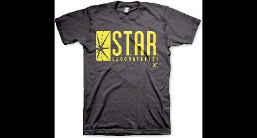 DC Comics The Flash Heren Tshirt -L- Star Laboratories Grijs