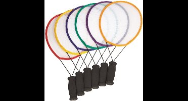 Spordas tennis set kleurrijke paddles voor kinderen en beginners.