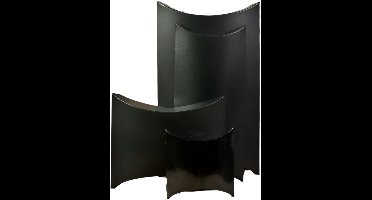 Zwart Gondeldoosje 8x5,5x2,5cm /50st.-glans