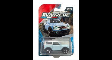 Majorette Ford Bronco Blauw Metaal 1:64 Model Auto Nieuw