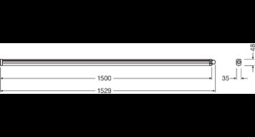 Voordeelpak 4x Ledvance LED Waterdichte Montagebalk Vochtbestendig Slimvalue 50W 5500lm - 865 Daglicht | 150cm.