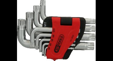KS TOOLS XZN korte 9-delige hoekstiftsleutelset - 151.4630