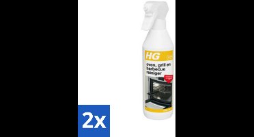 HG Reiniger Oven - Grill & Barbecue 500 ml - Voordeelverpakking - 2 stuks