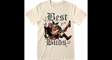 Deadpool Deadpool & Wolverine - Best Bubs Heren T-shirt - crème - S