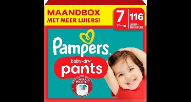 Pampers - Baby Dry Pants - Maat 7 - Maandbox - 116 stuks - 17+KG