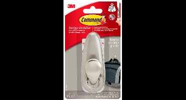 Haak voor ophanging 3M 2,2 Kg Zilverkleurig Metaal Nikkel (1 Stuks)