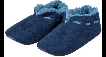 Apollo Spaanse sloffen - navy - volwassenen - pantoffels - heren - dames - huissloffen 43-44